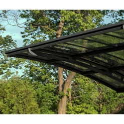 Autokatos Palram-Canopia Arizona Breeze Wings&Arch, 26.9m², kahdelle autolle, tummanharmaa/harmaa