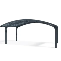 Autokatos Palram-Canopia Arizona Breeze Wings&Arch, 26.9m², kahdelle autolle, tummanharmaa/harmaa
