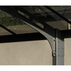 Autokatos Palram-Canopia Arizona Breeze Wings&Arch, 26.9m², kahdelle autolle, tummanharmaa/harmaa
