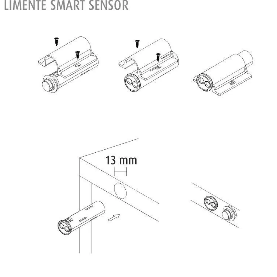 Automaattinen on/off ovikytkin Limente Smart 512 IR himmennin IP20 eri määriä