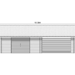 Autotalli ja autokatos LP Garden AT30KL, 29.9m² + 24m²