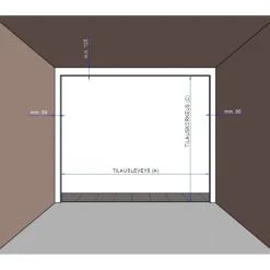 Autotallin nosto-ovi Isomatic Nordic 2500x2250mm vaakauritettu + avaaja Liftronic 500 tummanharmaa