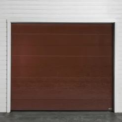 Autotallin nosto-ovi Turner 820E leveä vaakaura puukuvio eri vaihtoehtoja