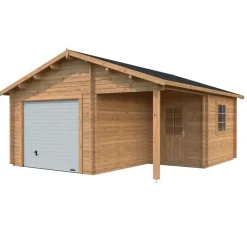 Autotalli Palmako Roger, nosto-ovella, 19m² FR44-3857-2