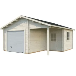 Autotalli Palmako Roger, nosto-ovella, 19m² FR44-3857-2