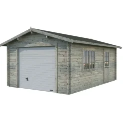Autotalli Palmako Roger, nosto-ovella, 19m² FR44-3857-2
