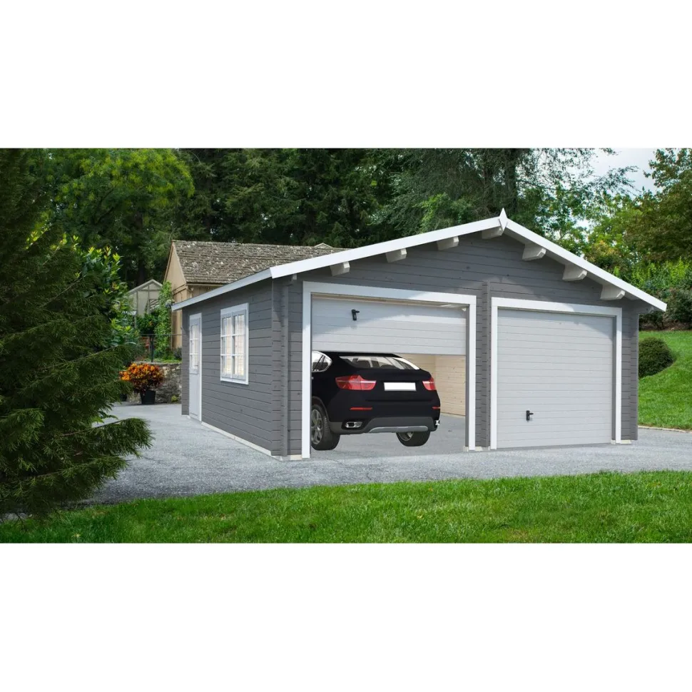Autotalli Palmako Roger nosto-ovella 28,4 m²