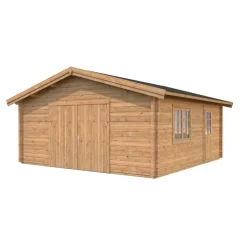 Autotalli Palmako Roger, puuovella, 27,7m² FR70-5656-1
