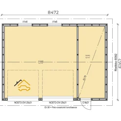 Autotalli Piharati A4, 53m²