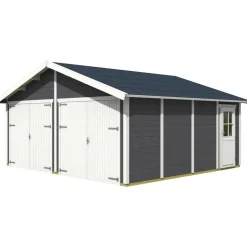 Autotalli Skan Holz Varberg 3 29,9m², eri värejä