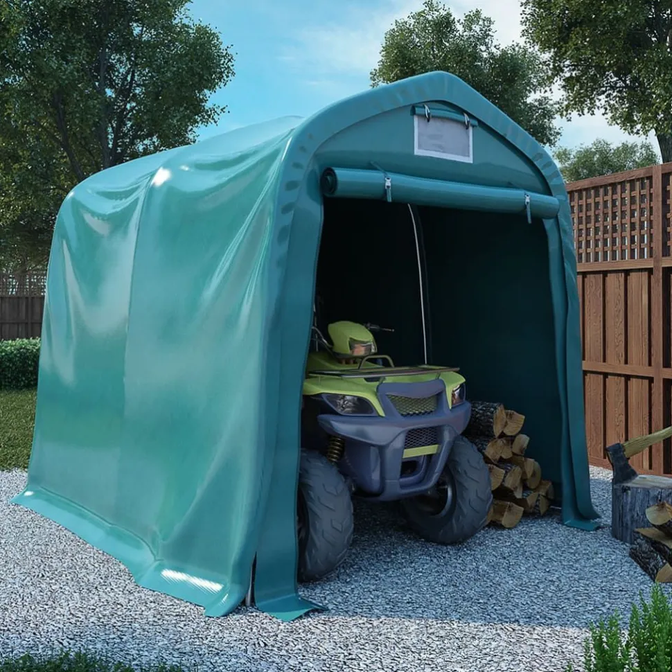 Autotalliteltta pvc 2,4x2,4 m vihreä