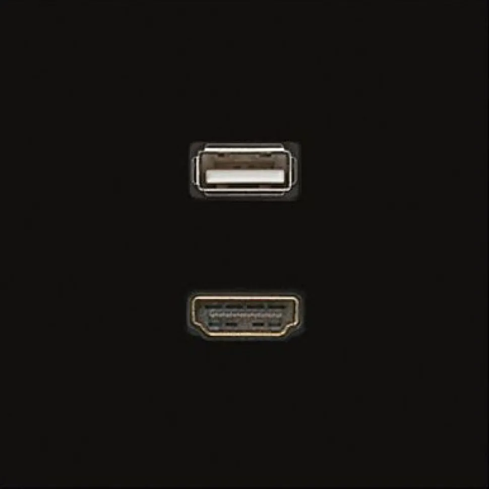 AV-rasia Ensto Intro - MALS1163 HDMI/USB musta