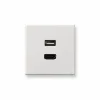 AV-rasia Ensto Intro - MALS1163 HDMI/USB valkoinen