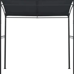 Bbq-huvimaja 215x150x220 cm antrasiitti teräs