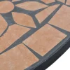 Bistropöytä 60 cm terrakotta mosaiikki