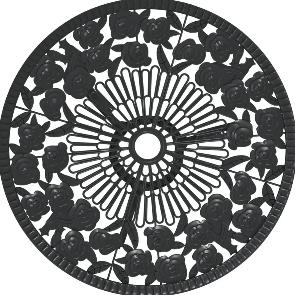 Bistrosarja 3-osainen valualumiini musta (17739)