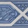 Boordi Paintpart Mormorstid 4839-4, graafinen/geometrinen, vanhan ajan, sininen