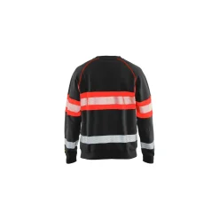 Collegepaita Blåkläder 3359 Highvis musta/huomiopunainen