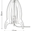 DIY-pöytävalaisin Heat Rocket tee-se-itse 30cm E14 puu valkoinen