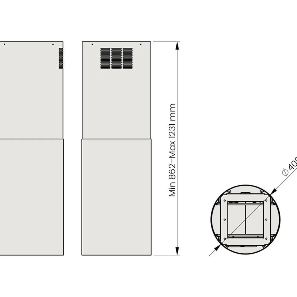 Dual Modular liesikupu Savo dIH-m79 40cm eri värejä