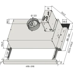 Dual Modular Liesikupu Savo dPH-m27 50cm/60cm valkoinen