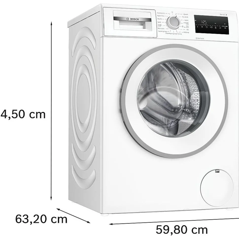 Edestä täytettävä pesukone Bosch WAN2829SSN, 9kg