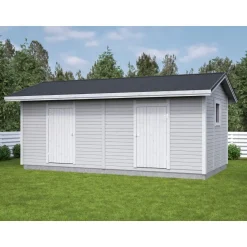 Elementtivarasto Timburg E12 6040x3180 mm 19.21 m² puuvalmis