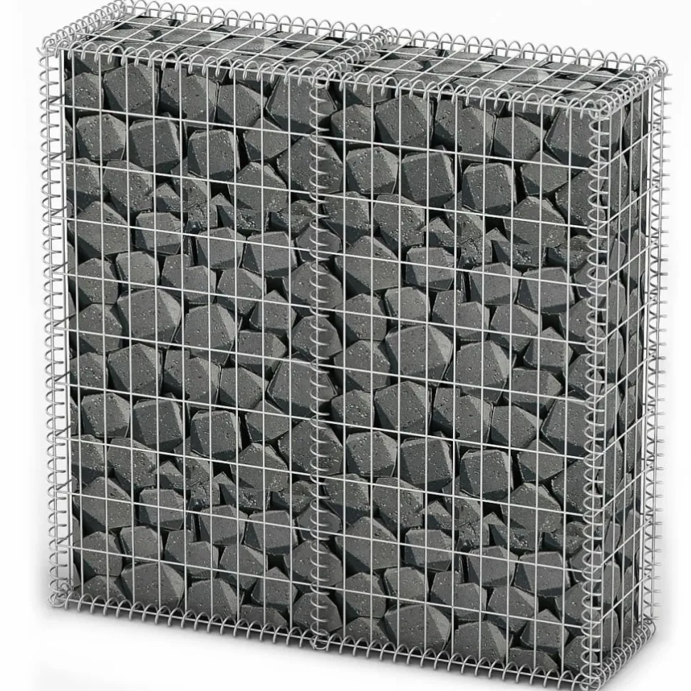 Gabion/kivikori kansilla galvanoitu vaijeri 100x100x30cm