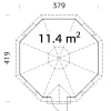 Grillikota Palmako Eva 11,4 m²