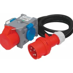 Haaroitin Malmbergs, 3-vaihe/schuko, 16A, 1,5m