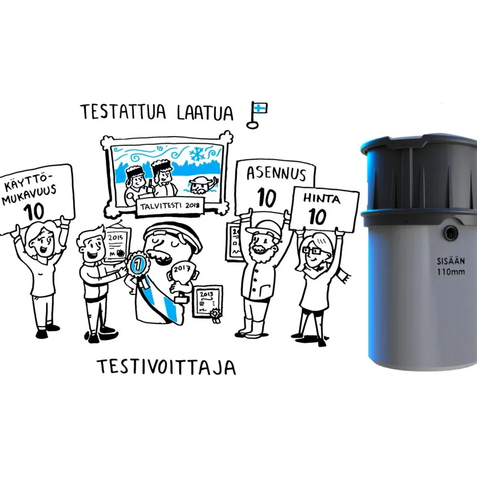 Harmaavesipuhdistaja Vestelli Biopuhdistaja 3