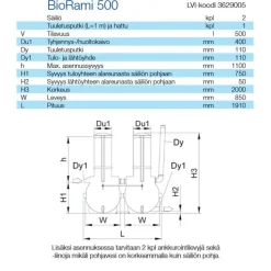 Harmaavesipuhdistamo Wavin BioRami 500