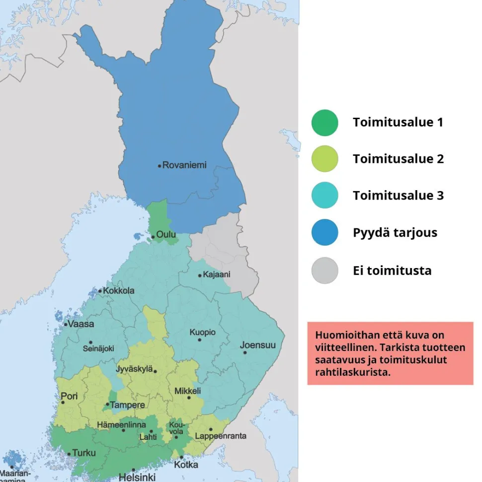 Havupuumulta Kekkilä eri kokoja