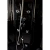 Hierova suihkukaappi Harma Black Onyx 85 x 85 x 220 cm kirkas lasi avoin yläosa