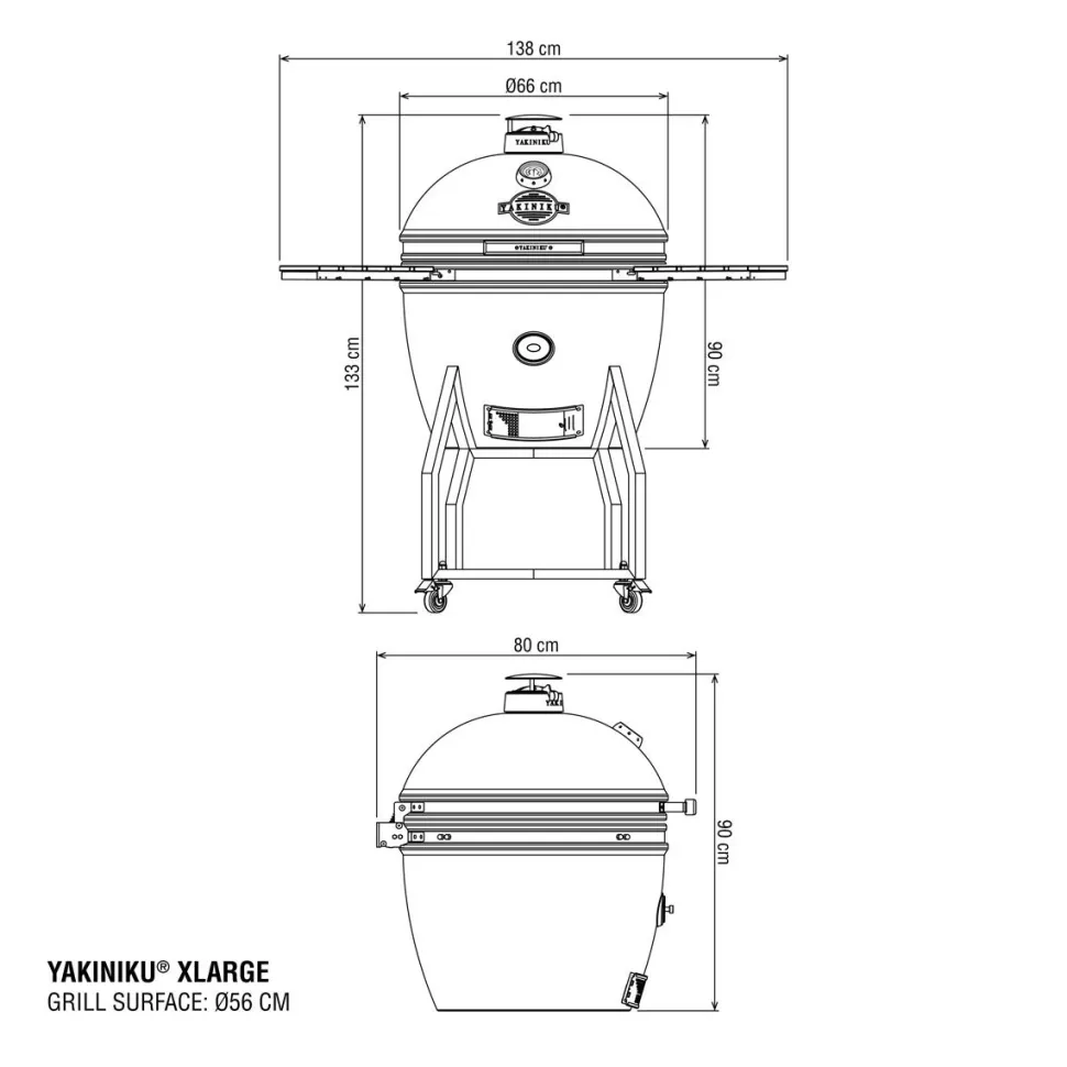 Hiiligrilli Yakiniku XL Kamado complete