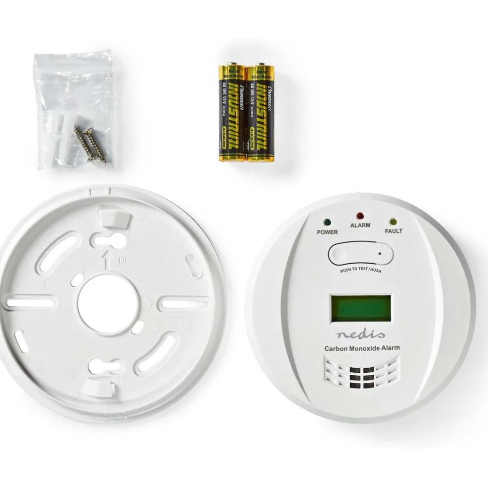 Häkävaroitin Nedis DTCTCO40WT