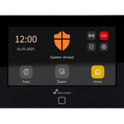 Hälytys- ja kotiautomaatiojärjestelmä Celotron Nivian NVS-4G-LCD, kosketusnäyttö