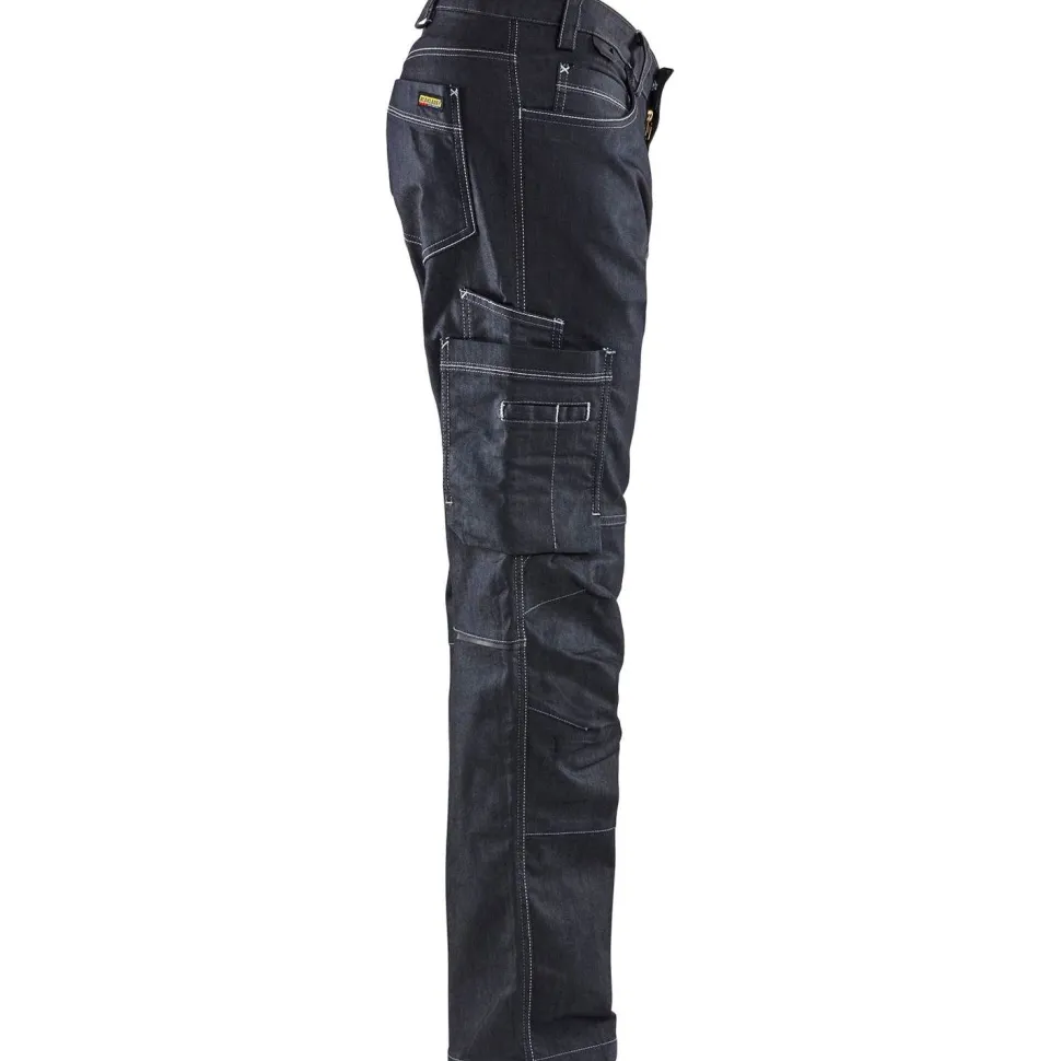 Housut Blåkläder 1439 Denim Stretch mariininsininen