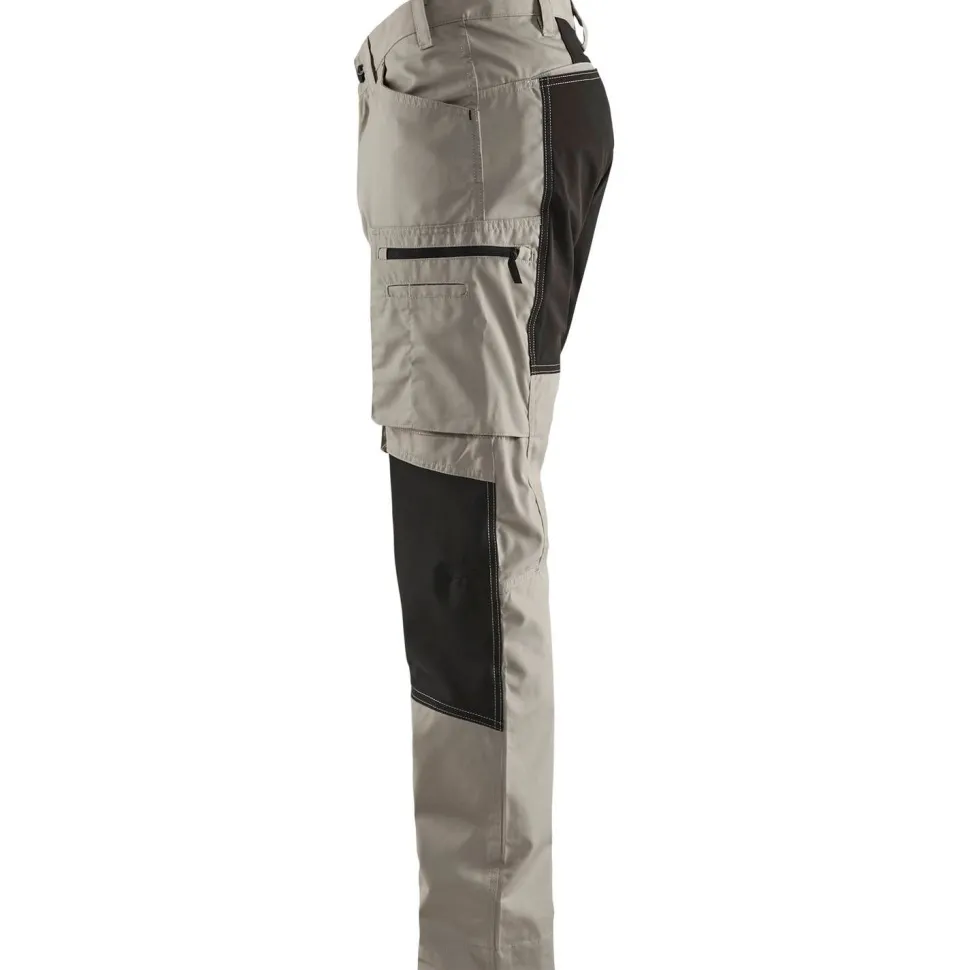 Housut Blåkläder 1459 Stretch beige/musta