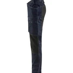 Housut Blåkläder 1459 Stretch denim mariininsininen/musta
