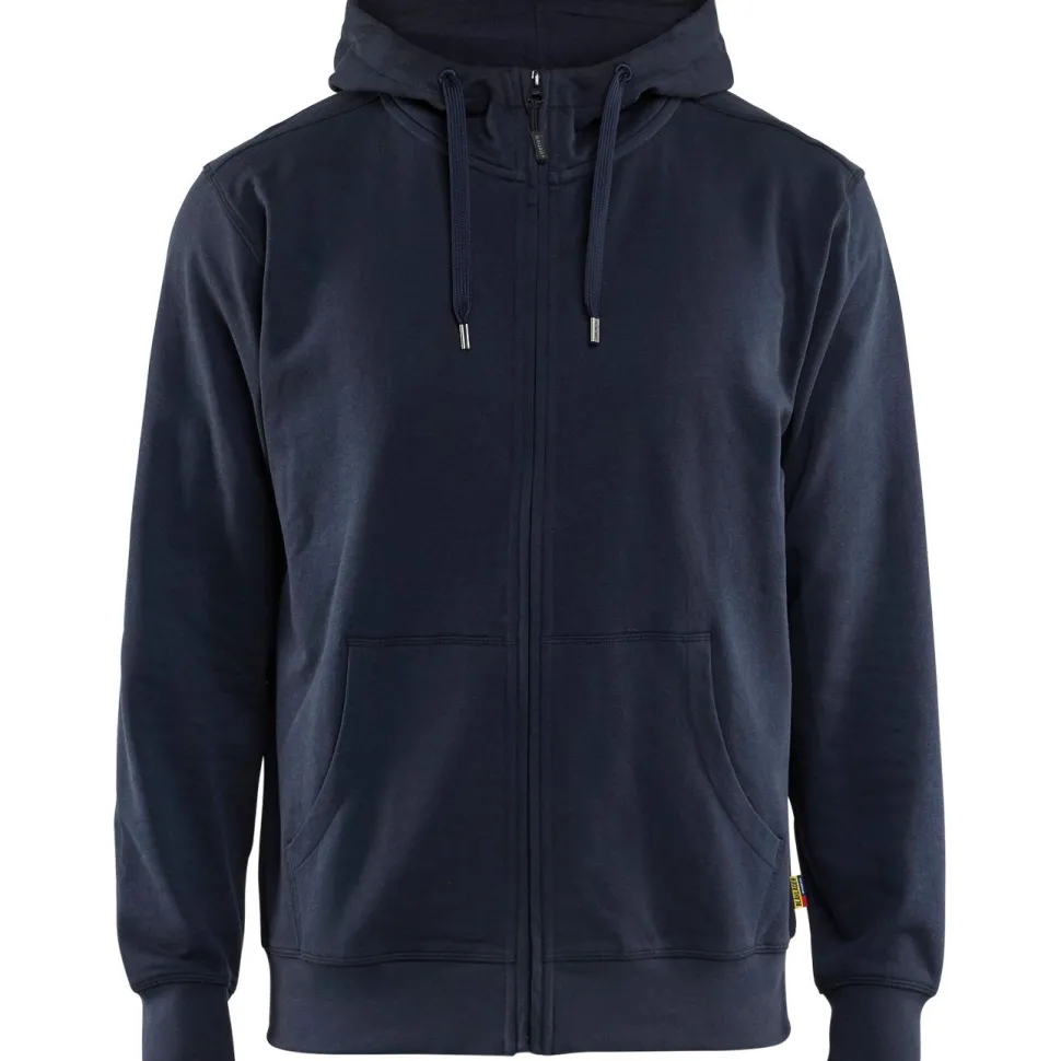 Huppari Blåkläder 3366-1158 vetoketjulla 100% puuvillaa