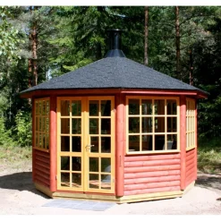 Huvimaja Jalotakka Satulinna 8-kulmainen (9,5m²)