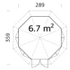 Huvimaja Palmako Veronica 4 6.7 m²