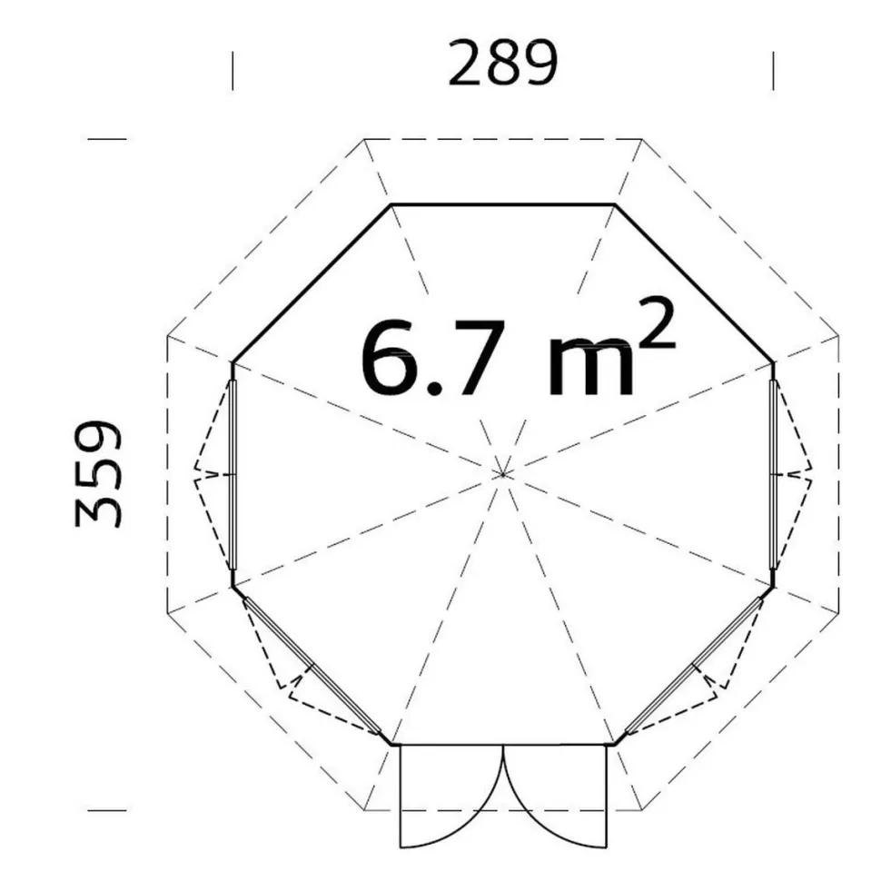 Huvimaja Palmako Veronica 4 6.7 m²