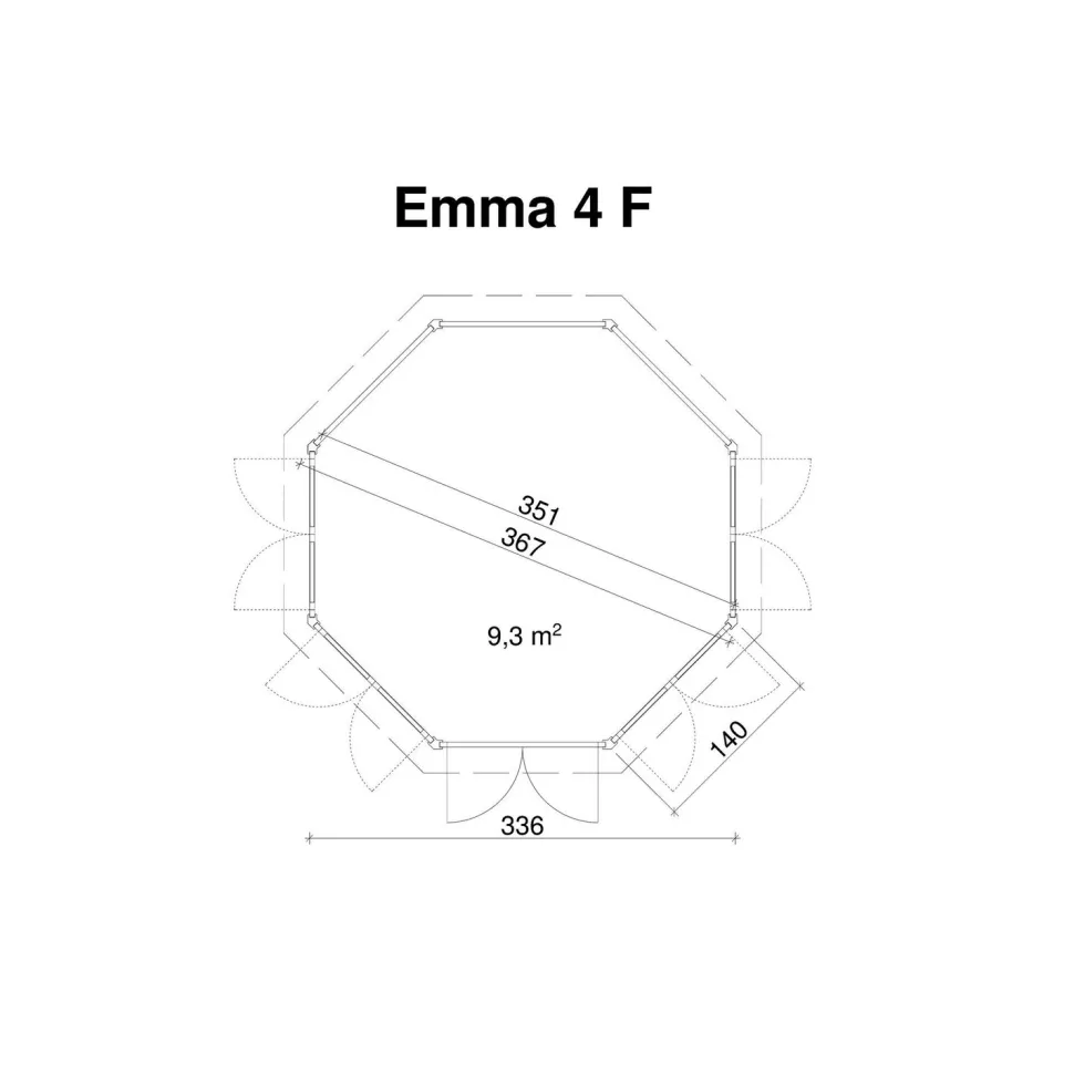 Huvimaja Tene Emma 4 F, 8.9m²
