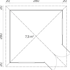 Huvimaja Tene Victoria B, 7.3m²