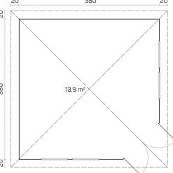 Huvimaja Tene Victoria C, 13.9m²
