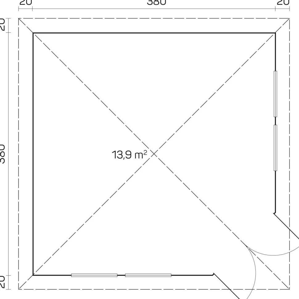 Huvimaja Tene Victoria C, 13.9m²