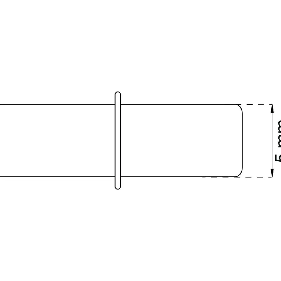 Hyllynkannatin Habo 1763 5mm sinkitty 8 kpl