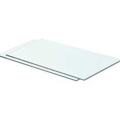 Hyllyt 2 kpl, kirkas lasi, 60x30 cm